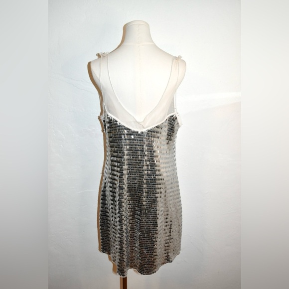 Free People Silver Sequin Chemise - Picture 14 of 15